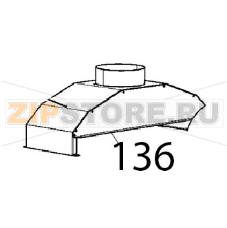 Corpo interrutore tiraggio fumi Unox XBC 615EG Corpo interrutore tiraggio fumi Unox XBC 615EGЗапчасть на деталировке под номером: 136
