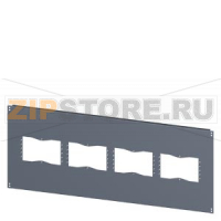 SIVACON, base, with cutouts for flanges, IPXX, T: 600 mm, W: 1200 mm, zinc-plated Siemens 8MF1026-2UB52-0