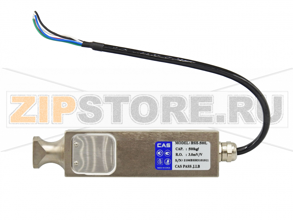 Тензодатчик CAS BSH-500L Тензометрический датчик веса CAS BSH-500 (LOAD CELL)НПВ 500кг, материал - никелированная сталь, класс защиты IP66