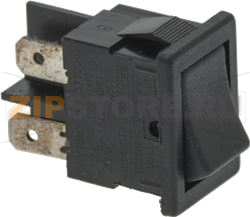 SWITCH 1-POLE BLACK 