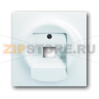 Накладка для однопостовой розетки с полем для надписи ABB 2CKA001753A8964