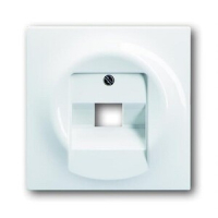 Накладка для однопостовой розетки с полем для надписи ABB 2CKA001753A8964