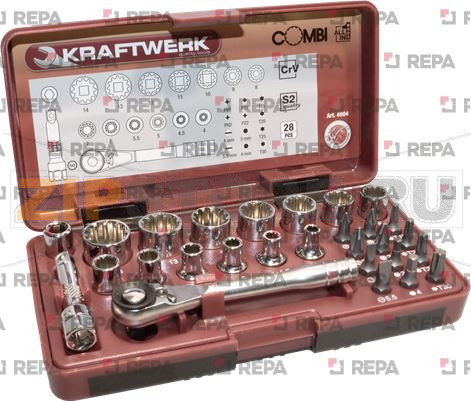 COFFRET A DOUILLES 28 PIECES 1/4&#039;&#039; 
