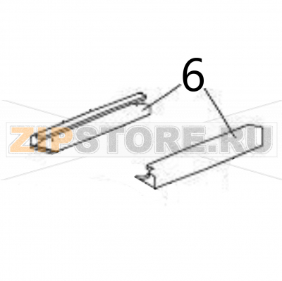 Guide rail (IF PCB) Sato DR308e Guide rail (IF PCB) Sato DR308eЗапчасть на деталировке под номером: 6Название запчасти на английском языке: Guide rail (IF PCB) Sato DR308e.