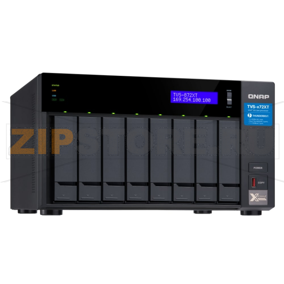 Накопитель сетевой QNAP TVS-872XT 