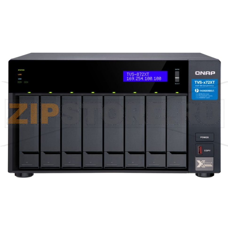 Накопитель сетевой QNAP TVS-872XT 