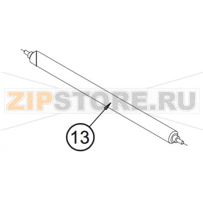 Ось экономайзера риббона Datamax W-6208 Ось экономайзера риббона Datamax W-6208Запчасть на сборочном чертеже под номером: 13Количество запчастей в комплекте: 1Название запчасти Datamax на английском языке: Roller, Idler   