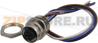 Разъем круглый, 4 контакта Hirschmann EF12M4FIX AU 