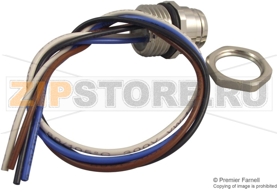 Разъем круглый, 4 контакта Hirschmann EF12M4FIX AU 