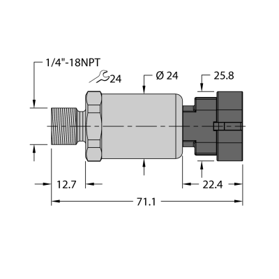 Датчик давления Turck PT600R-2103-I2-AMPS1.5 