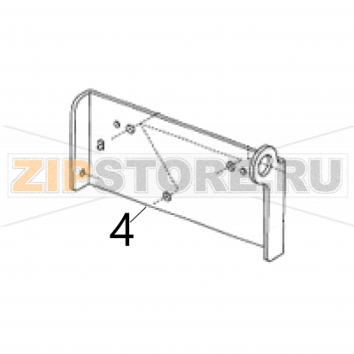 Dispense frame (A) Sato DR308e Dispense frame (A) Sato DR308eЗапчасть на деталировке под номером: 4Название запчасти на английском языке: Dispense frame (A) Sato DR308e.