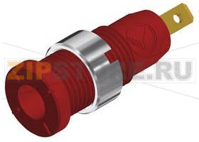 Разъем 2 мм, 10 А, 1 кВ, красный Hirschmann MSEB 2610 F28 AU ROT / RED 