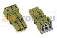 Разъем; 3-пол.; Код. B; 1,50 mm; светло-зеленые Wago 890-263/071-000