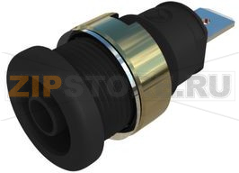 Разъем лабораторный 32 А, 1 кВ, черный Hirschmann SEB 2620 F6,3 NI BLACK 