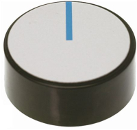 BLACK KNOB 4.5 MM. DIA