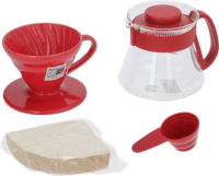 VDS-3012R V60 ДРИПЕР И КУВШИН КРАСНЫЙ