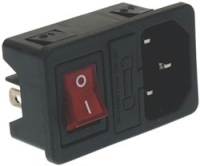 RED BIPOLAR SWITCH 10A 250V