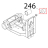 Parac. carrello D.25x25-M6x17 parab. Sirman Palladio 350 Automec