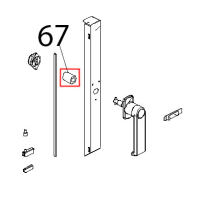 Tubo sil. nero 27x17, 55/65 Sh Unox XV 203G