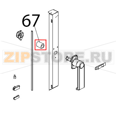 Tubo sil. nero 27x17, 55/65 Sh Unox XV 203G Tubo sil. nero 27x17, 55/65 Sh Unox XV 203GЗапчасть на деталировке под номером: 67