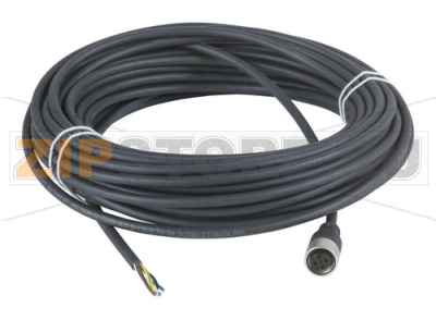 Коннектор гнездовой М12, провод: 15 м, 5 полюсов Schneider Electric XZCP1164L15 