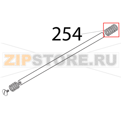 Molla bar. tonda Sirman Topaz 250 Molla bar. tonda Sirman Topaz 250Запчасть на деталировке под номером: 254