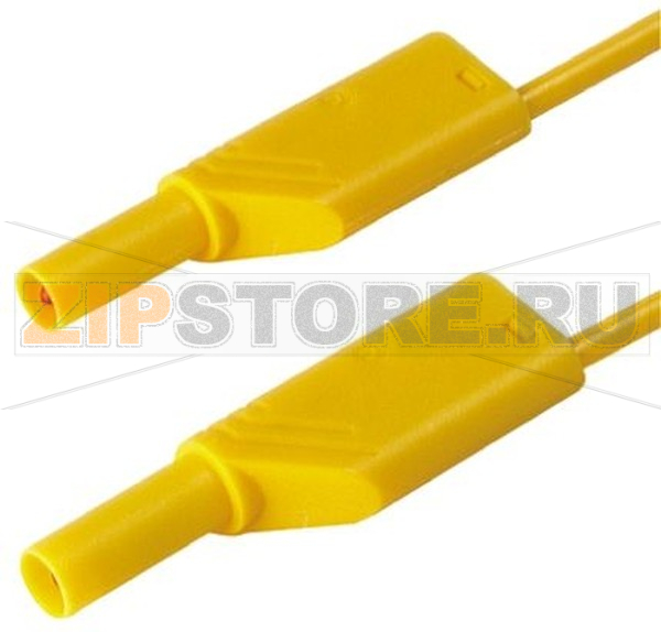 Провод тестовый 0.5 м, 16 A, 1000 В/AC/DC, желтый Hirschmann 934068103 