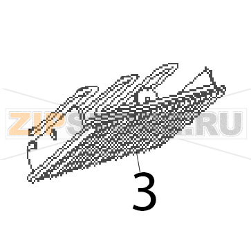 Top heating element Roller Grill Majestic Top heating element Roller Grill MajesticЗапчасть на деталировке под номером: 3