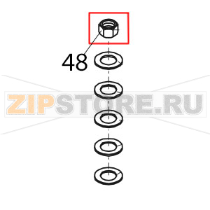 Nut M16 Bear Varimixer AR80 VL-1S Nut M16 Bear Varimixer AR80 VL-1SЗапчасть на деталировке под номером: 48