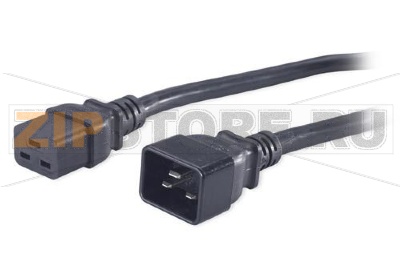 Hyperline PWC-IEC19-IEC20-10-BK Кабель питания IEC 320 C19 -IEC 320 C20 (3x1.5), 16A, прямая вилка, 10 м 