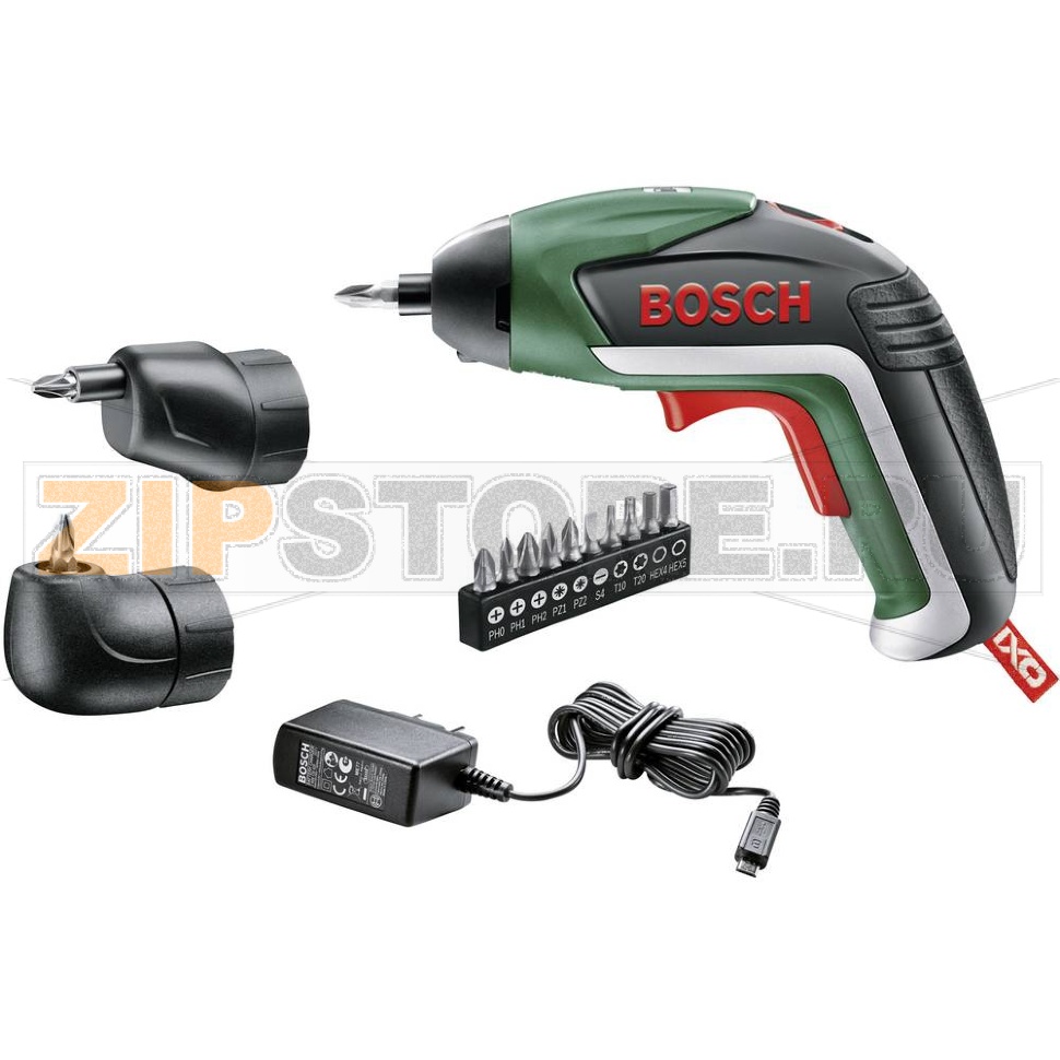 Отвертка аккумуляторная 3.6 В, 1.5 Ач, Li-Ion, аккумулятор, принадлежности Bosch IXO V 