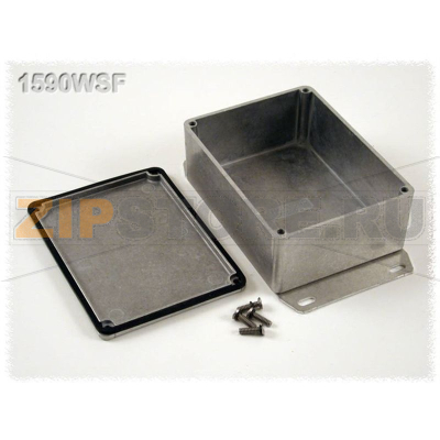 Корпус алюминиевый 110.5x81.5x44 мм, серый, 1 шт Hammond 1590WSF 