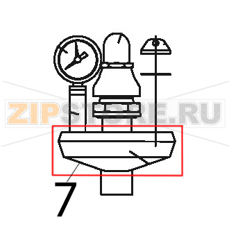 Polmone x gr. sic. vert. da 3/4&quot; Tecnoinox P81FIE9 Polmone x gr. sic. vert. da 3/4" Tecnoinox P81FIE9Запчасть на деталировке под номером: 7