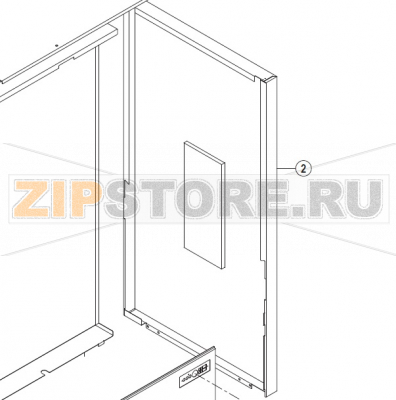 Side panel, right Hobart UXT-10A                                          Side panel, right Hobart UXT-10AЗапчасть на сборочном чертеже под номером: 2Название запчасти на немецком языке языке: Side panel, right Hobart UXT-10A
