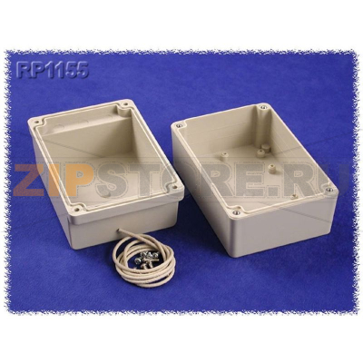 Корпус 125x85x85 мм, материал: пластик, поликарбонат, серый, 1 шт Hammond RP1155C 