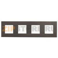 Рамка четырехместная, антрацитовая ABB 2CLA227400N1801