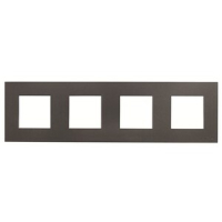 Рамка четырехместная, антрацитовая ABB 2CLA227400N1801
