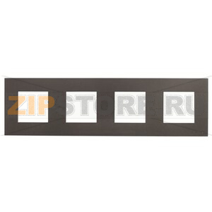 Рамка четырехместная, антрацитовая ABB 2CLA227400N1801 