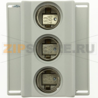 Держатель предохранителей, 63 A, AC 400 В, D02, 3P, IEC 2,5 Eaton FUSE-BASE D02 E18 3P 400V