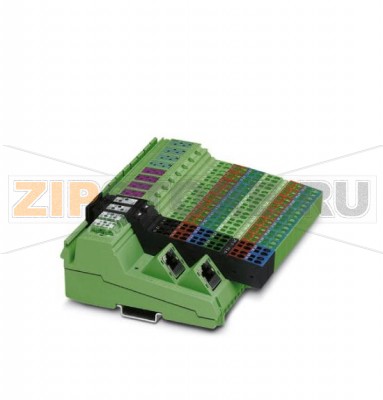 Модуль цифрового ввода-вывода Inline Block I/O Phoenix Contact ILB ETH 24 DI16 DIO16-2TX Modbus TCP/IP, 16/32 входа, 24 В постоян. тока, 16 выходов, 24 В постоян. тока, 500 мА, 2- и 3-проводная схема подключения.Минимальный заказ: 1 шт.Упаковка: 1 шт.