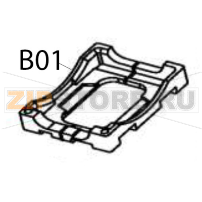 Upper foam cushion Hurakan HKN-WP900M Upper foam cushion Hurakan HKN-WP900MЗапчасть на деталировке под номером: B01