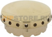 BURNER CAP PERFORATED BRASS POLISHED