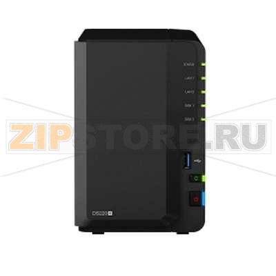 Хранилище сетевое 2 Гб, DDR4, 2xRJ-45x1000 Мбит/с Synology DS220+ 