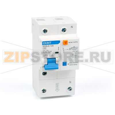 Дифавтомат 80 А, 300 мА, 10 кА Chint NXBLE-125 