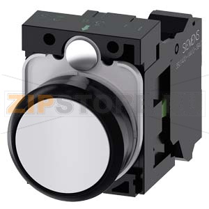 КНОПКА, 22MM, КРУГЛАЯ, ПЛАСТИК, БЕЛАЯ, ПЛОСКАЯ КНОПКА, КОНТАКТЫ МГНОВЕННОГО ДЕЙСТВИЯ, С ДЕРЖАТЕЛЕМ 1NO,  ПРУЖИННЫЕ КЛЕММЫ, С ГРАВИРОВКОЙ ЛАЗЕРОМ, UPPER CASE Siemens 3SU1100-0AB60-3BA0-Z&amp;nbsp;Y11 