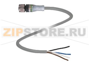 Кабель датчика-исполнительного устройства Female connector V1-G-A2-10M-PUR Pepperl+Fuchs Описание оборудованияCable socket, M12, LED, 4-pin, PUR cable