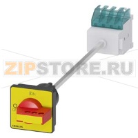 ГЛАВНЫЙ/АВАРИЙНЫЙ ВЫКЛЮЧАТЕЛЬ 4-ПОЛЮСА IU=16, P/AC-23A AT 400V=7,5KW WITH DEFEATABLE DOOR COUPLING ROT. MECHANISM BASE MOUNTING TOP-HAT RAIL/TWO HOLE MOUNTING ПОВОРОТНЫЙ ПРИВОД ЖЕЛТО-КРАСНЫЙ КРЕПЛЕНИЕ ПО 4 ОТВЕРСТИЯМ Siemens 3LD2017-1TL13