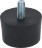 FOOT WITH PIN KIT M6 - 4 PCS