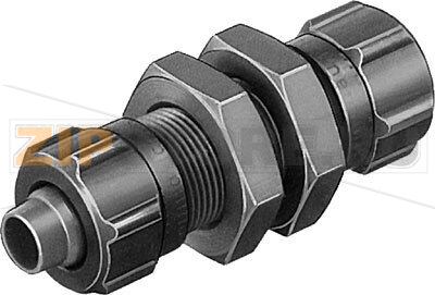Штуцер цанговый с накидной гайкой и муфтой Festo SCK-PK-4-KU 