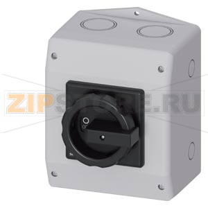 ГЛАВНЫЙ ВЫКЛЮЧАТЕЛЬ 3 ПОЛЮСА IU=63, P/AC-23A AT 400V=22KW 1 N-КЛЕММА + 1 PE-КЛЕММА ВСТРОЕН В M.P.КОРПУС, IP65 ПОВОРОТНАЯ РУКОЯТКА ЧЕРНАЯ МЕТРИЧЕСКОЕ КРЕПЛЕНИЕ Siemens 3LD2565-0TB51 